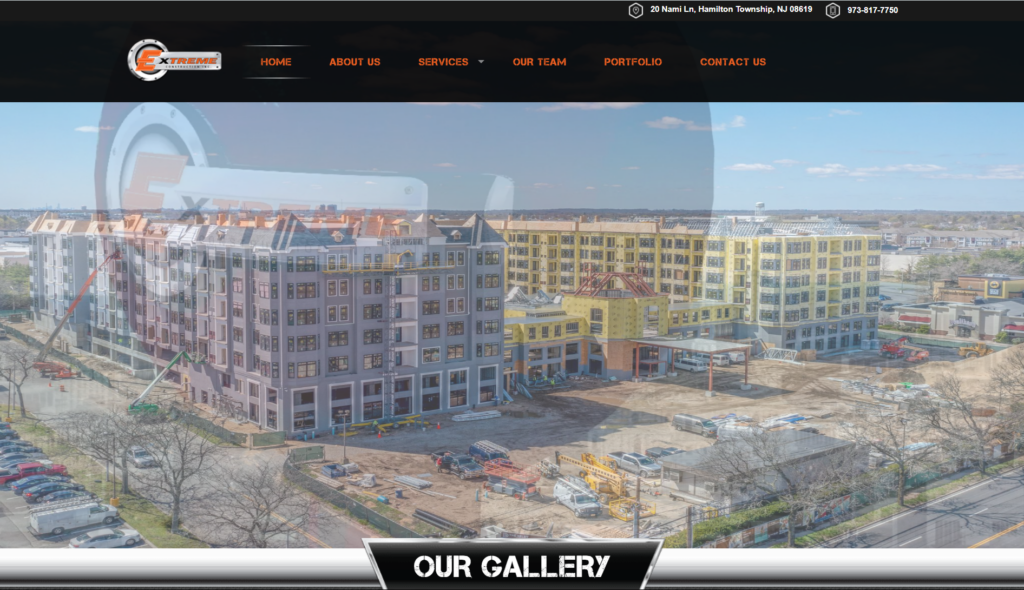 Extreme Construction Inc website