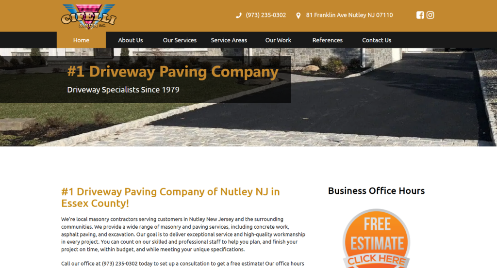 Cifelli and Son Inc website